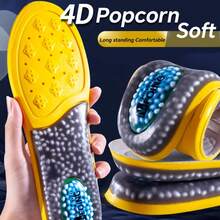1 Pair Sport Insoles Air Cushion High Elasticity Arch Support Running Insole Shock Absorption Shoes Comfortable Inserts - Yellow - View 2