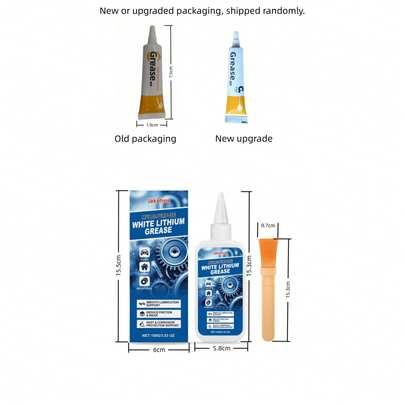 Jack Heavy Duty White Lithium Grease, Suitable For Metal Auto Maintenance, Multi-Purpose Rust Prevention Lubricant And Cleaner