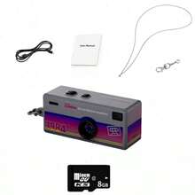 G6 Ultra-Portable HD Mini Digital Camera With Interchangeable Lens And Manual Mode - Effortless Mobile Upload For Vlogging, Travel, Parties, And Student Life (DARK STYLE PURPLR) - Mini Keychain Camera, Thumb Camera, 1080P FHD Retro Digital Camera, Compact Vintage Micro Cameras - Perfect Birthday Gifts - Màu tím - Xem 10