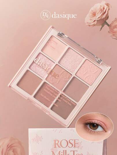  Dasique 九色眼影盘，持久显色，易于上手，顺滑易晕染，纯素配方，无动物实验，节日必备玫瑰女孩最佳色彩魅力氛围，圣诞节送给女性的礼物，时尚女装品牌，返校季，新娘婚纱，夏季，情人节，假期，情人节