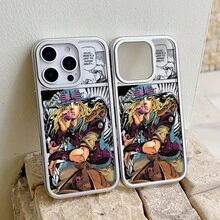 [Enviado desde México]Funda de Teléfono 's Bizarre Adventure Adecuada para iPhone 16 15 14 13 12 11 Pro Max X XR XS MAX 8 7 Plus Cubierta Trasera Suave Transparente de Lujo - transparente - Ver 3