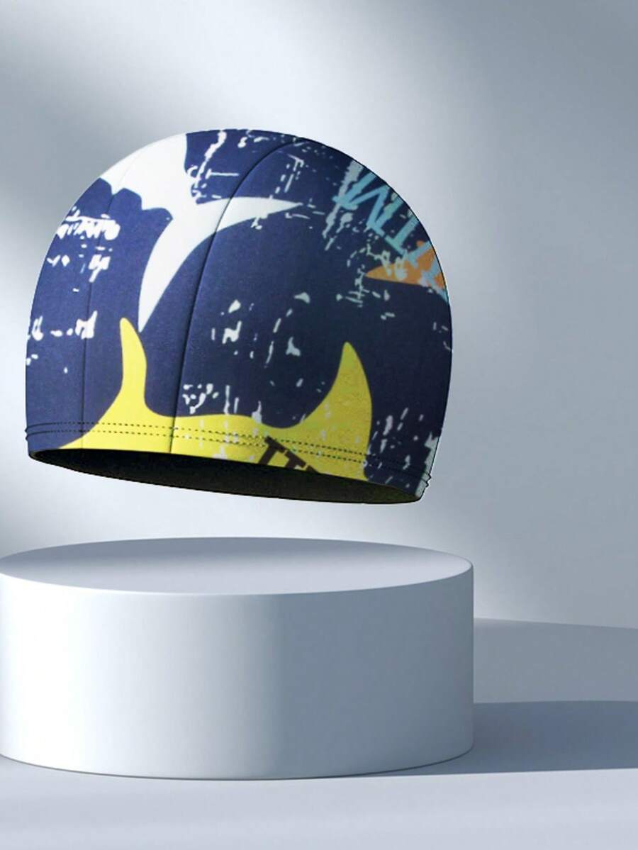 Gorro de natación de silicona para adultos, con elegante diseño de mariposa, impermeable, antideslizante, cómodo y elástico, adecuado para cabello corto y largo - Multicolor - Ver 1