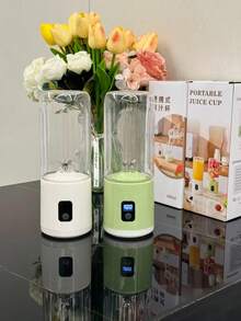 1 szt. przenośny blender i sokowirówka ładowana przez USB – akumulator o dużej pojemności 1500 mAh, zdolny do kruszenia lodu, łatwy w czyszczeniu, lekki, odpowiedni do napojów owocowych i warzywnych, koktajli, może być używany na kempingu, przenośny kubek do koktajli zasilany przez USB, idealny do podróży, biura i domu – idealny do koktajli, shake'ów, napojów proteinowych, przenośny blender, przygotowywanie jedzenia w podróży, elegancki blender osobisty, nowoczesne narzędzie kuchenne, blender biurowy do koktajli, stylowy kubek do blendowania - Wielokolorowe - Zobacz 13