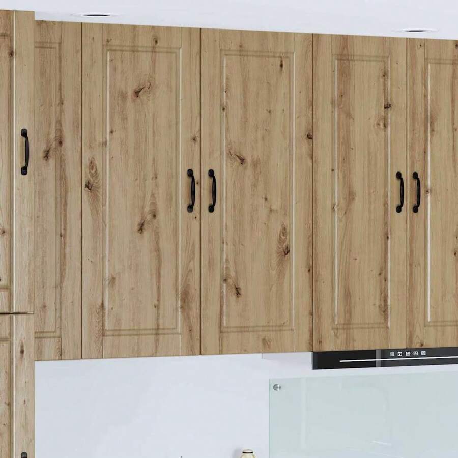 vidaXL Armário de cozinha com porte Chêne artesanal 40 x 31 x 100 cm - Castanho - Ver 1