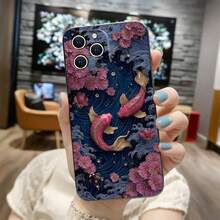 Fashionable and trendy phone case. Unique Japanese-style pattern. Compatible with iPhone 17 Pro Max/Pro/Air, 16, 16 Plus, 15, 14 Pro Max, 13, 12, 11, and Plus models. Matte texture, smooth to the touch, offering drop protection, scratch resistance, and camera lens protection. Provides all-around protection for your phone. A perfect gift choice. - 1(42)-ブラックOGILJJ - チェックする 9