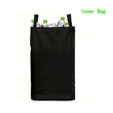 110升（29加仑）回收桶，适用于厨房、室内外家庭使用，配有2个可拆卸和可重复使用的内袋，大容量回收桶，可回收瓶子、罐子、塑料标签等。 - 彩色 - 查看 10