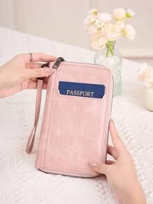 Best Seller Slim Passport Wallet Multi-Slot ID Card Boarding Pass Holder,RFID Blocking Passport Holder Multi-Card Slots Slim Travel Document Organizer For Women/Men - Multicolor - View 13