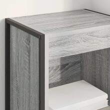 vidaXL Biblioteca gris Sonoma 80 x 30 x 155 cm madera de ingeniería - Gris - Ver 4