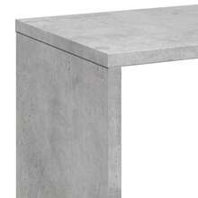 vidaXL Étagère séparée de pièce gris béton 67x25x161,5 cm - Gris - Voir 9