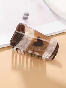 1pc Cute & Fun Acetate Bread, Coffee, Croissant, Pretzel Hair Claw Clip, Suitable For Long And Thick Hair - Multicolor - View 7