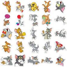 50pcs Cute Cartoon Tom And Jerry Waterproof Stickers/Decals - Multicolor - View 2