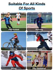 HOPLYNN 4 sztuki spodni kompresyjnych dla chłopców, legginsów, rajstop, bielizny sportowej, bielizny pod spodnie, sprzętu do piłki nożnej i sportów - Wielokolorowe - Zobacz 7