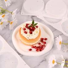 HUAKENER 2 piezas de moldes de silicona para magdalenas moldes redondos antiadherentes de 4 pulgadas para hornear mini pasteles magdalenas postres hamburguesas preparación de sándwiches - 3 unidades. - Ver 5