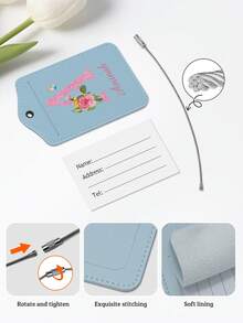 Customizable Airplane Design Luggage Tag, Can Print Your Name Or Birthday. Lightweight And Portable, Essential Travel Accessory. Suitable For Cruise Luggage Tag, Cruise Luggage Label, And Privacy Protection Cruise Luggage Tag.