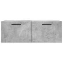 vidaXL Armário mural cinza beton 100x36,5x35 cm engenharia madeira - Cinza - Ver 5