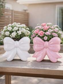 Bộ 1/2 chậu cây hình bướm, chậu cây trang trí thích hợp cho bàn làm việc, sân vườn, ban công, phòng khách và phòng ngủ, đồ trang trí nhà cửa dễ thương, món quà tuyệt vời. - Nhiều màu - Xem 11