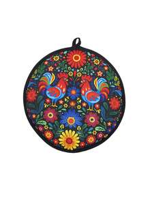 波西米亚曼陀罗图案保温食品袋 - 可重复使用的保温午餐卷饼袋，适用于厨房/野餐，时尚圆形保温/保冷容器 - 彩色 - 查看 11