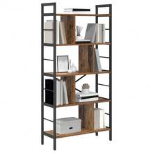 vidaXL Étagère Bois Ancien 75 x 30 x 156 cm Bois d'ingénierie - Tabac - Voir 3