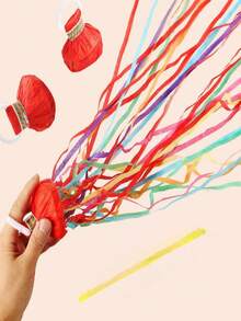 Throw Confetti Streamers With Pull Rings, No Mess Spider Web, Wedding Birthday Party Atmosphere Prop Fireworks - Multicolor - View 11