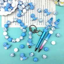 25/42/64颗3D恐龙及恐龙蛋系列硅胶珠套装 - 粉色、红色、蓝色、绿色恐龙及恐龙蛋造型设计 - 可爱动物造型珠子 - 非常适合DIY制作钥匙扣、项链、手链、装饰笔、珠宝和吊坠 - 适合作为节日和生日礼物 - 恐龍系列 - 查看 4