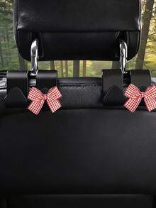 1/2 pezzi Gancio per sedile auto con texture in fibra di carbonio, accessori interni auto multifunzionali e nuovi - A - Visualizzare 18