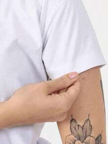 Women's Gym T-Shirt, Training, Cotton Knit, Running, Short Sleeve, Capybara Print, Today My Minimum - trắng - Xem 3