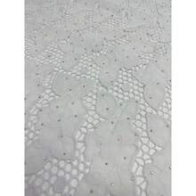 High Quality African Milk Silk Embroidered Lace Fabric, Suitable For Women's Garment Sewing, Nigerian Jippur Rope Stone Lace Fabric - Multicolor - View 3