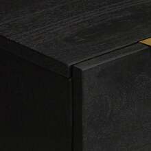 Credenza vidaXL nera 60x33x75 cm in legno ingegnerizzato - nero - Visualizzare 6