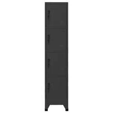vidaXL Armoire à casiers Anthracite 38x45x180 cm Acier - Gris - Voir 2