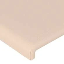 vidaXL Tête de lit con oreilles Cappuccino 147x16x78/88 cm Similicuir - Castano - Visualizzare 5