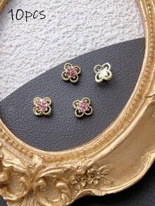 10 viên đá đính móng tay hình vuông rỗng nhiều màu sắc, phụ kiện làm móng DIY, đá đính móng tay lấp lánh tối giản sang trọng phù hợp cho phụ nữ và bé gái, dụng cụ làm móng, trang sức móng tay, đá quý móng tay. - Nhiều màu - Xem 17