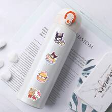 SANRIO 52PCS Cartoon Cute HelloKitty Cinnamoroll Kuromi Mymelody Graffiti Stickers For Bicycle Hand Account Pencil Case Decals - 52PCS - View 7