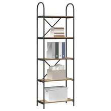 vidaXL Étagère Chêne artigianale 60 x 30 x 183 cm Bois d'ingénierie - Castano - Visualizzare 3