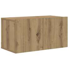 vidaXL Ensemble meuble TV 3 pcs Chêne artisanal Bois d'ingénierie - Tabac - Voir 7