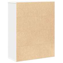 vidaXL Biblioteca blanca 60x24x76,5 cm ingeniería de madera - Blanco - Ver 7