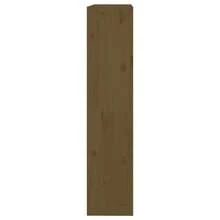 vidaXL Biblioteca/separador de piezas marrón miel 80x30x135,5 cm Pin - Marrón - Ver 6