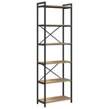 vidaXL Étagère Chêne artisanal 40 x 30 x 85 cm Bois d'ingénierie - Tabac - Voir 2