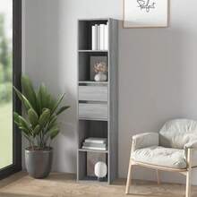 vidaXL Bibliothèque Sonoma gris 36x30x171 cm Bois d'ingénierie - Gris - Voir 1