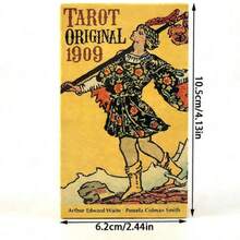 1909年原版塔罗牌桌游，塔罗牌占卜与精神享受，命运桌游，适合初学者 - 芥末黃 - 查看 2