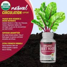 Comunvitam Organic Beet Root Tablets - Nitric Oxide Booster Beetroot Supplement 2040mg,Organic,Beet Root Tablet - 90抽 - 查看 3