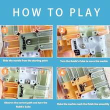 2026 New 3D Rolling Fan Maze Cube | 3D Puzzle Game, Combining Relaxation, Stress Relief, And Concentration Training Functions, Suitable For Adults And Children's 3D Maze Challenges | Plastic Material, Three-Level Challenge, Suitable For Gatherings And Competitions | Ideal Gift For Christmas, Valentine's Day, And Easter | No Feathers/Special Currency Items ﻿ - 薄荷藍 - 查看 6