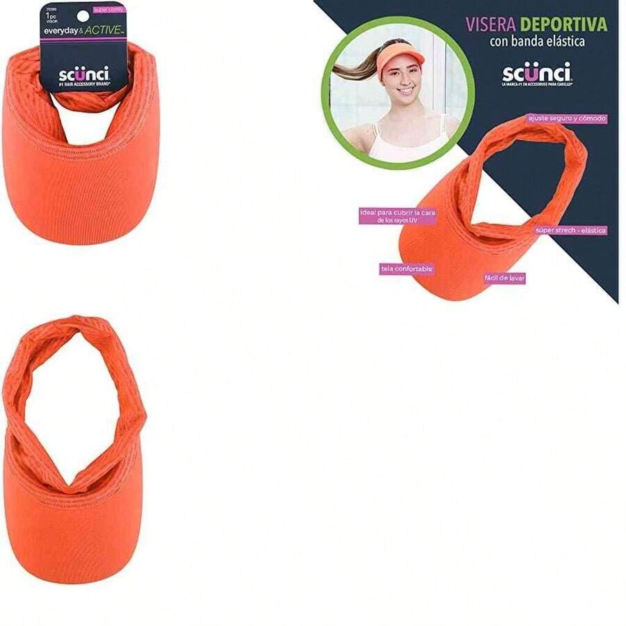 Visera con banda elastica texturizada Scunci Active 1 pza - como se muestra en la figura - Ver 1