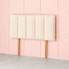 2ft6 Small Single Teddy Fabric Headboard Panel 26inch - Brown - View 2