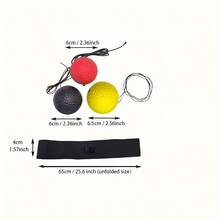 Head-Mounted Boxing Reflex Ball, Suitable For Boxing Reflex And Speed Training - Black - View 3