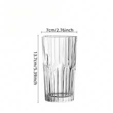 冰美式拿铁玻璃杯，耐热简约水杯，牛奶杯，饮料杯，果汁杯，茶杯 - 彩色 - 查看 9