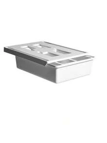 1pc/3pcs Detachable Japanese-Style Under Desk Drawer Organizer With Adhesive Pad For Hidden Storage - White - View 13