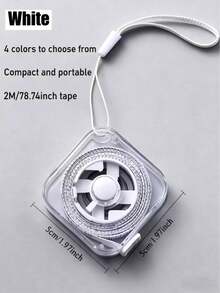 Retractable Soft Tape Measure With Hanging Cord And Button, Double-Sided CM/Inch Scale With Push Lock, Ergonomic Portable Sewing And Body Measurement Ruler For Waist, Bust, DIY Crafts (Multi-Color) - Multicolor - View 15