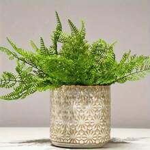 Hộp đựng dụng cụ nhà bếp bằng gốm sứ cổ điển - Hộp đựng thìa, dĩa và đũa dập nổi với họa tiết hoa trang nhã, trang trí phòng khách, lối vào, bàn ăn theo phong cách Ins, hộp đựng đồ dùng nhà bếp bằng gốm sứ, thích hợp làm quà tặng ngày Valentine. - Nhiều màu - Xem 5