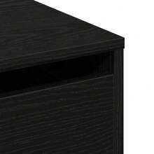 vidaXL Armoire à tiroirs Noir 60 x 41 x 76 cm Bois d'ingénierie - Noir - Voir 9