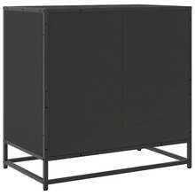 Cassettiera vidaXL nera 70x41x70 cm realizzata in ingegneria - nero - Visualizzare 7